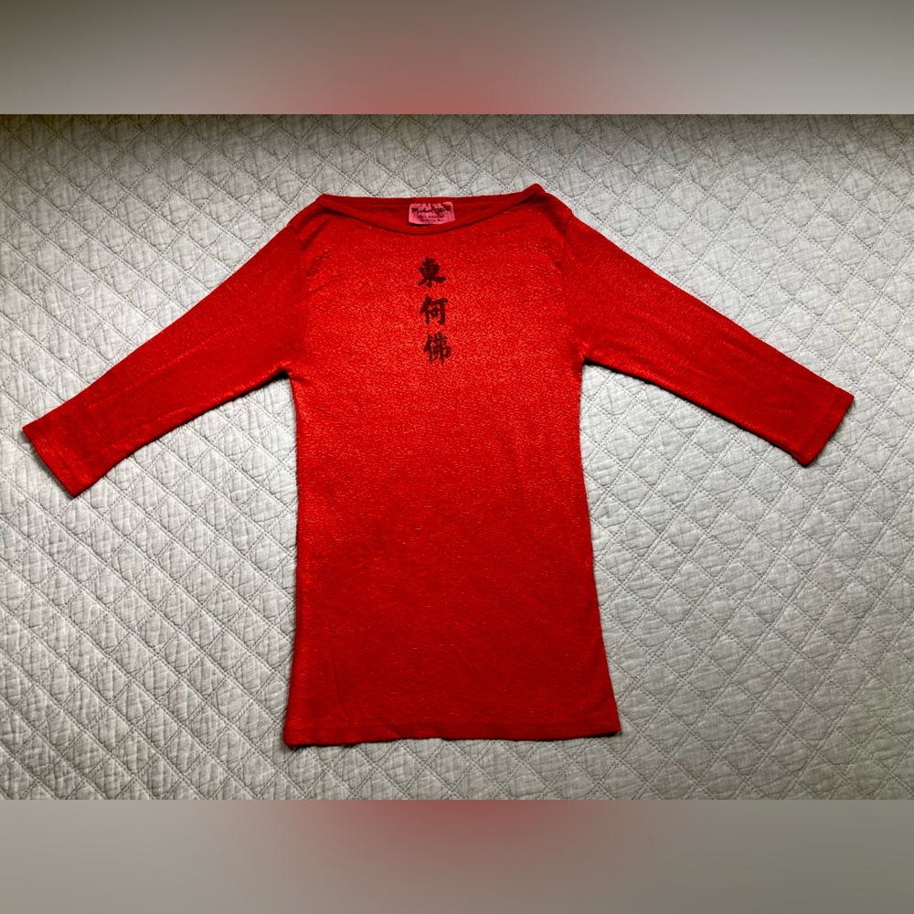 Michael Stars orange boatneck top